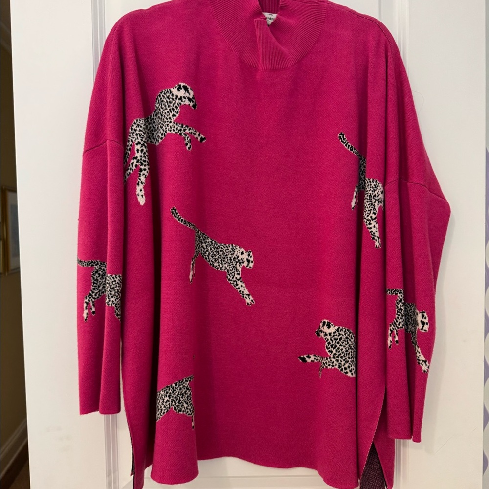 Entro Pink Leopard Sweater